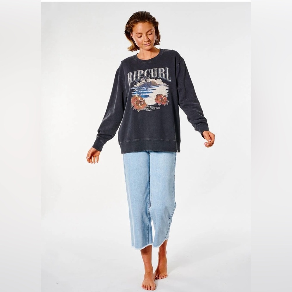 Rip Curl Charcoal Graphic Sweatshirt XSmall
